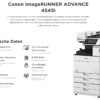 Canon iR ADVANCE 4545i Technische Daten